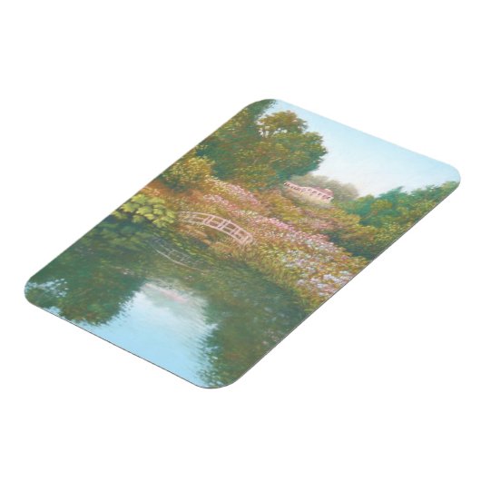 Hydrangea Valley, Trebah Cornwall Foto Magnet (Linke Seite)