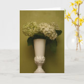 Hydrangea Vase Karte (Gelbe Blume)