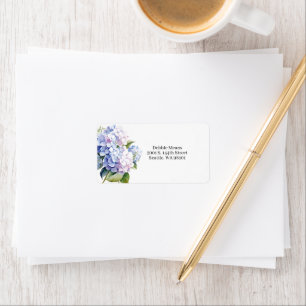 Hydrangea Versandadressetikett Adressaufkleber