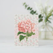 Hydrangea Vintag Dream Postkarte (Stehend Vorderseite)