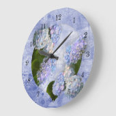 Hydrangea Wall Clock Große Wanduhr (Winkel)