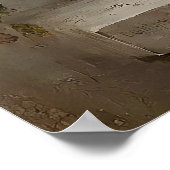 Hydrangea-Wandkunst, Antique Spring Meadow Poster (Ecke)