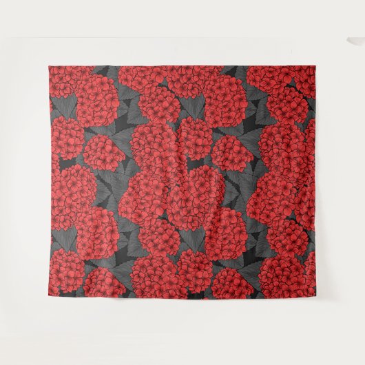 Hydrangea Wandteppich (Vorderseite (Horizontal))