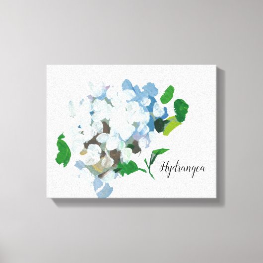 Hydrangea Wasserfarbe Canvas Print Leinwanddruck (Vorderseite)