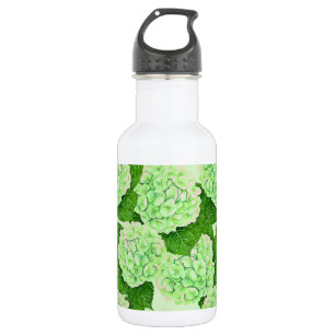 Hydrangea-Wasserfarbenmuster Edelstahlflasche