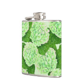Hydrangea-Wasserfarbenmuster Flachmann (Links)
