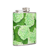 Hydrangea-Wasserfarbenmuster Flachmann (Rechts)