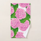 Hydrangea Wasserfarbmuster Badhandtuch Set (Handtuch)