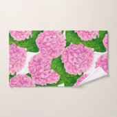 Hydrangea Wasserfarbmuster Badhandtuch Set (Handtuch)