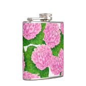 Hydrangea-Wasserfarbmuster Flachmann (Rechts)