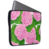 Hydrangea-Wasserfarbmuster Laptopschutzhülle (Vorne Rechts)