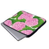 Hydrangea-Wasserfarbmuster Laptopschutzhülle (Vorne Knopf)