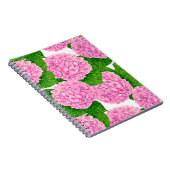 Hydrangea-Wasserfarbmuster Notizblock (Rechte Seite)