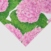 Hydrangea Wasserfarbmuster Seidenpapier (Ausschnitt)