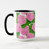 Hydrangea Wasserfarbmuster Tasse (Links)