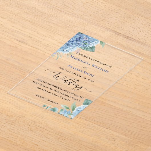 Hydrangea watercolor | wedding acryleinladungen (Ablage )