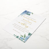 Hydrangea watercolor | wedding Invitation Folieneinladung (Gedreht)