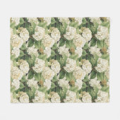 Hydrangea watercolour floral Boho retro flowers Fleecedecke (Vorderseite (Horizontal))