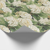 Hydrangea watercolour floral Boho retro flowers Geschenkpapier (Ecke)