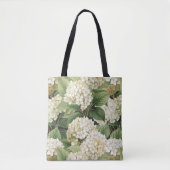 Hydrangea watercolour floral Boho retro flowers Tasche (Vorderseite)