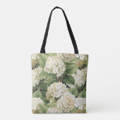 Hydrangea watercolour floral Boho retro flowers Tasche (Rückseite)