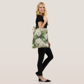 Hydrangea watercolour floral Boho retro flowers Tasche (Am Model)