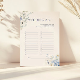 Hydrangea Wedding Game | Blauer Brautparty