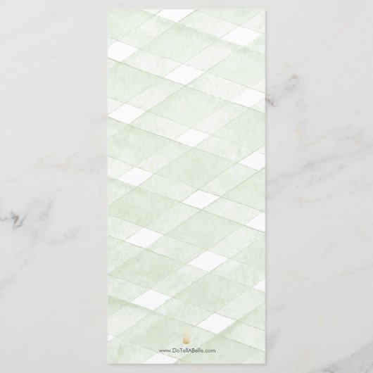 Hydrangea Wedding Menus Menükarte (Rückseite)