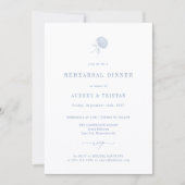 HYDRANGEA Wedding Rehearsal Dinner Ankündigung (Vorderseite)