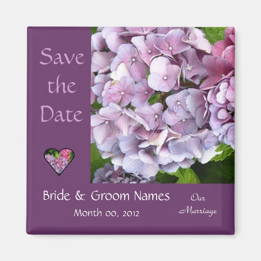 Hydrangea Wedding rettet das Date Magnet (Vorne)