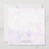 Hydrangea Wedding Save the Date (Rückseite)