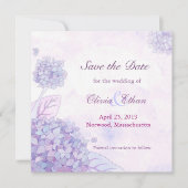 Hydrangea Wedding Save the Date (Vorderseite)