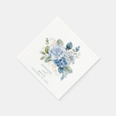 Hydrangea Wedding Serviette (Ecke)