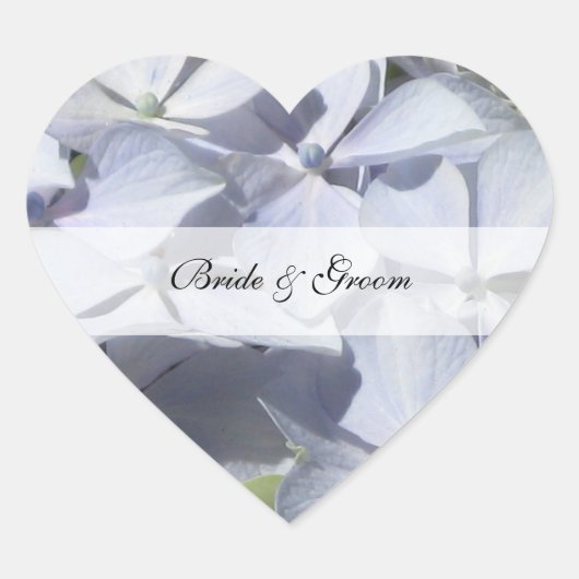 Hydrangea Wedding Stickers (Vorderseite)