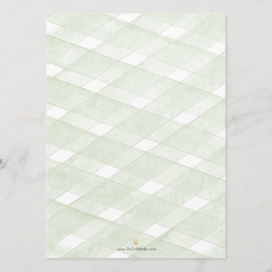 Hydrangea Wedding Table Decor | Menu Menükarte (Rückseite)