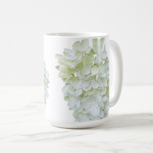 Hydrangea - Weiß - Tasse (VorderseiteRechts)