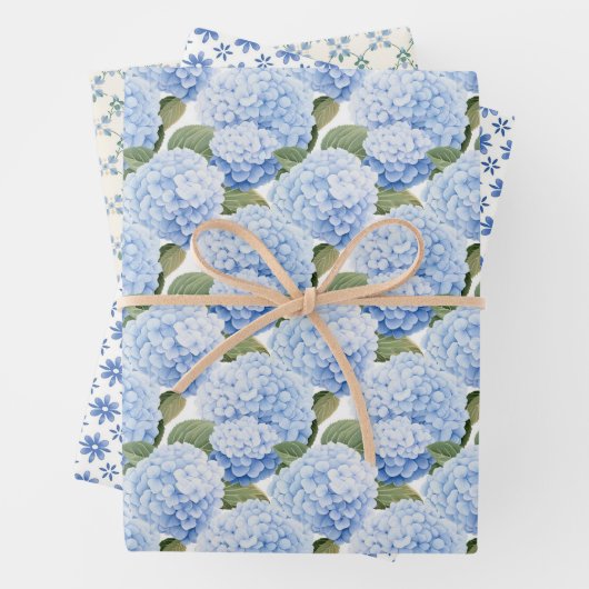 Hydrangea Whimsy Set 3 Geschenkpapier Set (Beispiel)