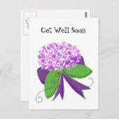 Hydrangea wird bald gut postkarte (Vorne/Hinten)