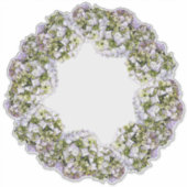 Hydrangea Wreath Aufkleber (Vorderseite)