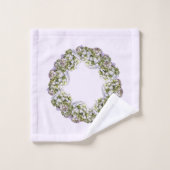 Hydrangea Wreath Badhandtuch Set (Waschlappen)