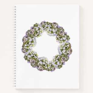 Hydrangea Wreath Notizblock