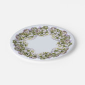 Hydrangea Wreath Pappteller (Schrägansicht)