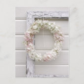 Hydrangea Wreath Postkarte (Vorderseite)