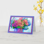 Hydrangeafarben u. -grenzen III Karte (Gelbe Blume)