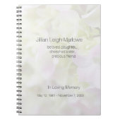 Hydrangeanahaufnahme verblassen Denkmal Notizblock (Vorderseite)