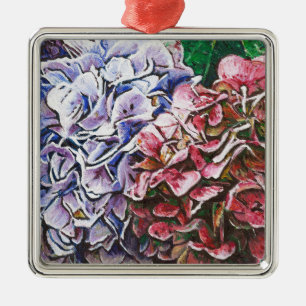 Hydrangeas 2010 ornament aus metall