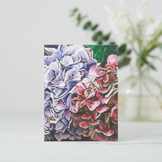 Hydrangeas 2010 postkarte (Stehend Vorderseite)