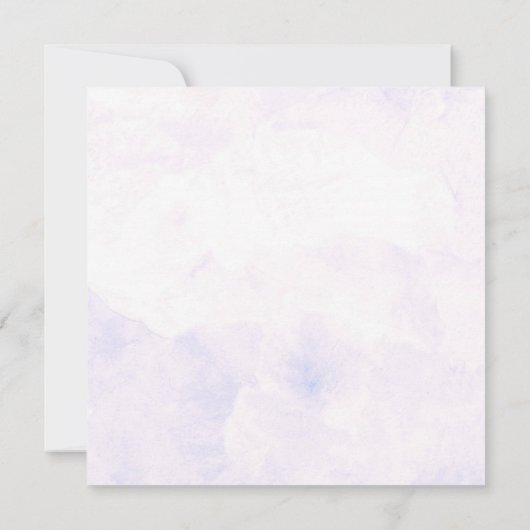 Hydrangeas 25. Hochzeitstag Einladung (Rückseite)