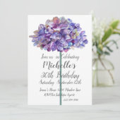 Hydrangea's 30. Geburtstag Einladung (Stehend Vorderseite)