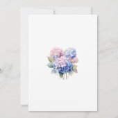 Hydrangeas 65. Geburtstagsparty Einladung (Rückseite)